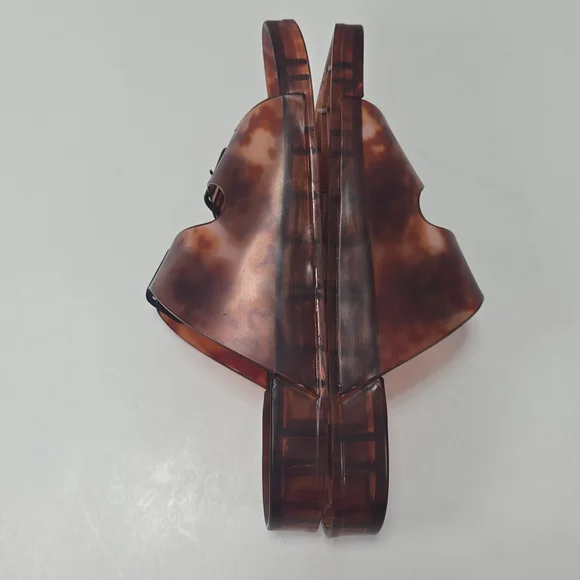 CL by Laundry Jaylen Translucent Tortoise Shell Slip-on Jelly Slide Sandals Sz 7 - Picture 7 of 14